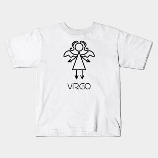 Virgo Doodle Line Art Kids T-Shirt